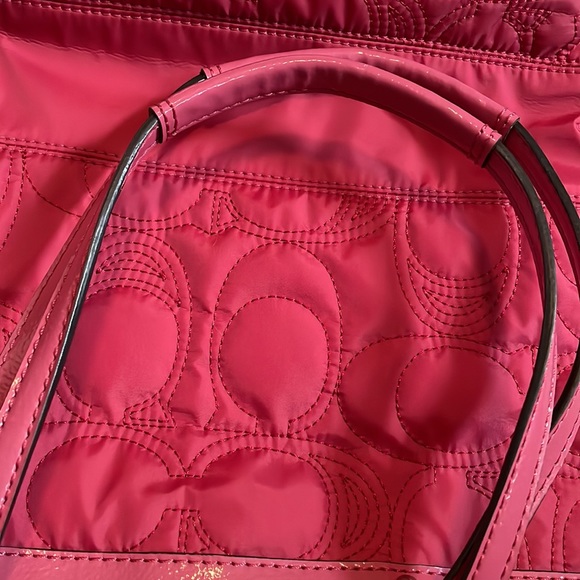 Coach Signature Stitch Nylon Tote Bag - Picture 9 of 9